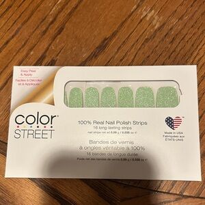 Color Street Mint Green Nail Strips